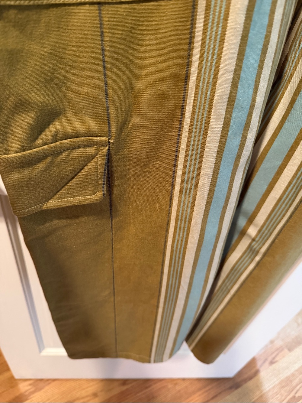 Pilcro Striped Olive Green One-Piece Jumper - Picture 5 of 9